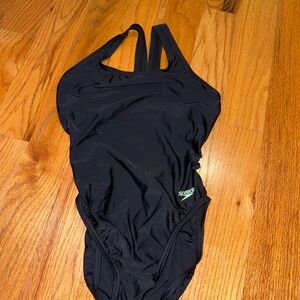 Speedo Women's Classic Black One Piece Swimsuit